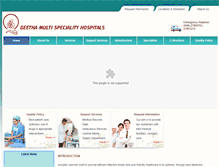 Tablet Screenshot of geethahospitals.com